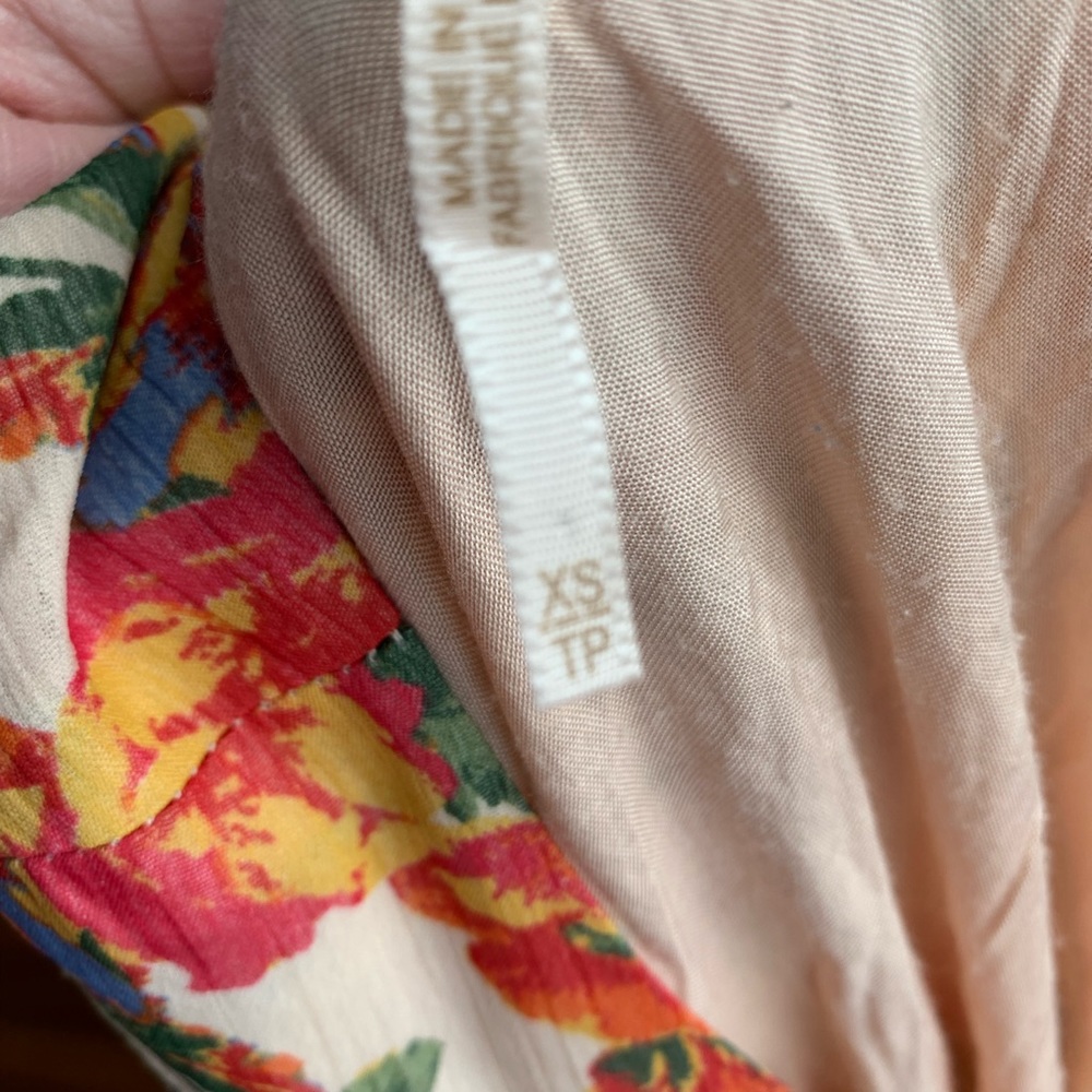 Free People Floral  dress XS EUC - Picture 8 of 8
